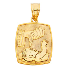 Load image into Gallery viewer, 14K Yellow Gold Baptism Pendant