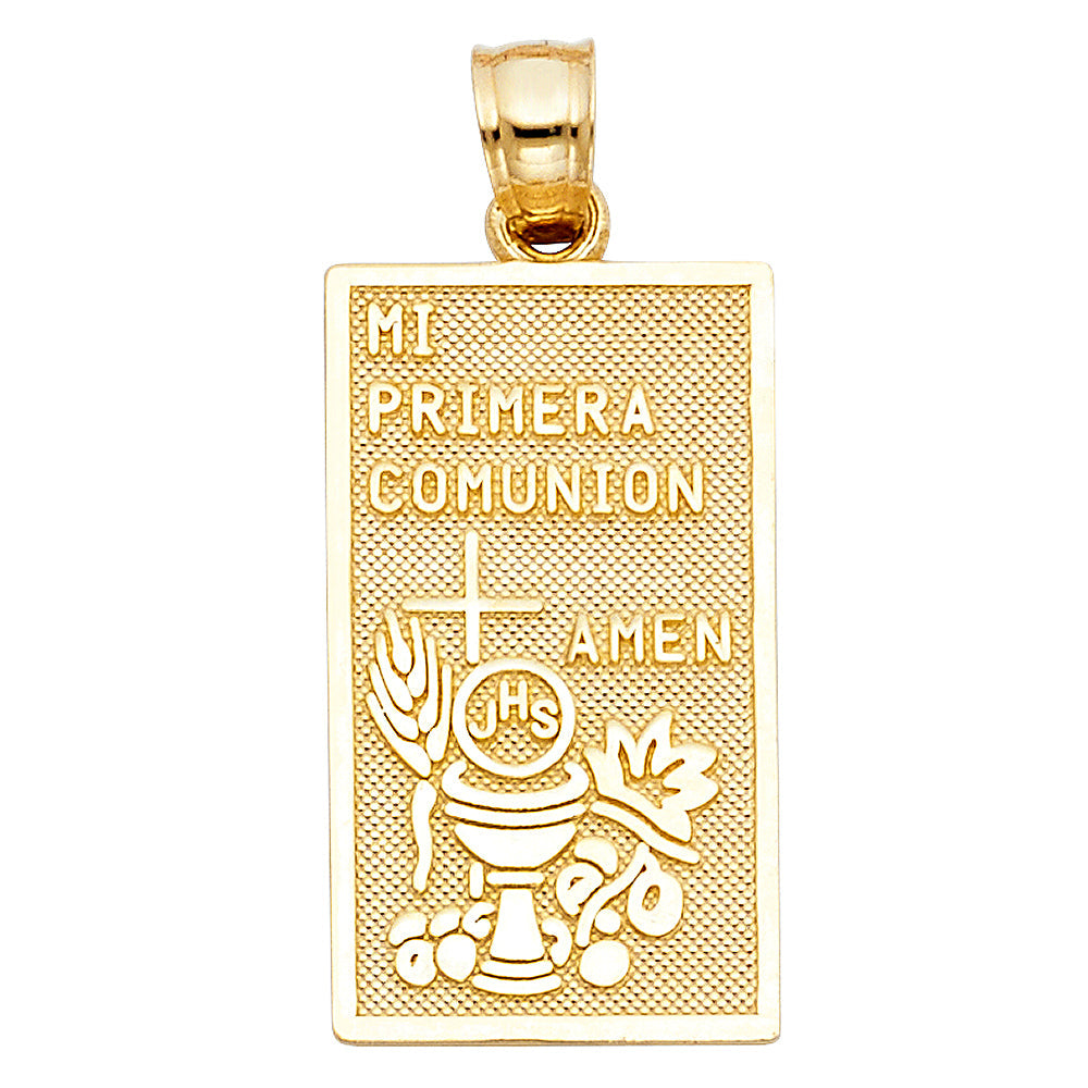 14K Yellow Gold Communion Pendant