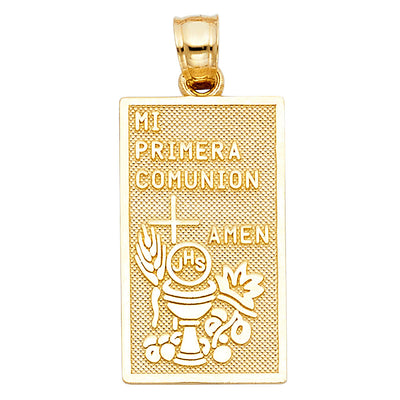 14K Yellow Gold Communion Pendant