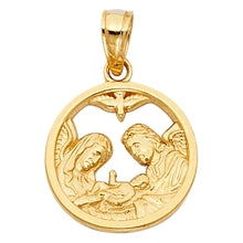 Load image into Gallery viewer, 14K Yellow Gold Baptism Cut Out Pendant