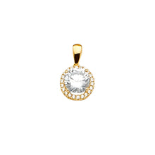 Load image into Gallery viewer, 14K Yellow Gold CZ Pendant Or Set