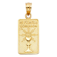 Load image into Gallery viewer, 14K Yellow Gold Mi Primera Communion Pendant