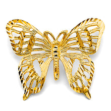 Load image into Gallery viewer, 14K Yellow Gold Big Butterfly Pendant