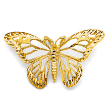 Load image into Gallery viewer, 14K Yellow Gold Medium Butterfly Pendant