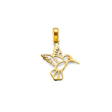 Load image into Gallery viewer, 14K Yellow Gold Humming Bird Pendant