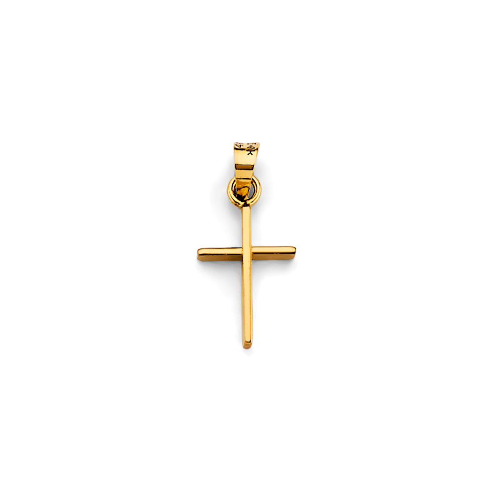 14K Yellow Gold Small Cross Pendant