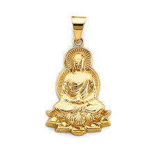 Load image into Gallery viewer, 14K Yellow Gold Buddha Pendant