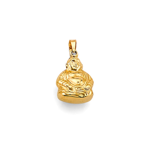 14K Yellow Gold Buddeddha Pendant