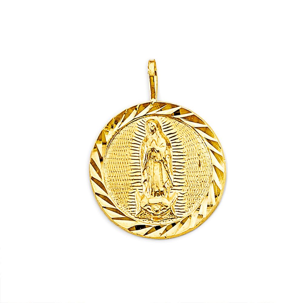 14K Yellow Gold Guadalupe Pendant