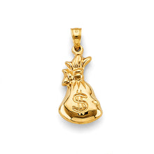 Load image into Gallery viewer, 14K Yellow Gold Money Bag Charm