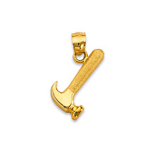 Load image into Gallery viewer, 14K Yellow Gold Hammer Pendant