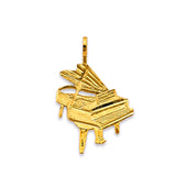 14K Yellow Gold Piano Pendant