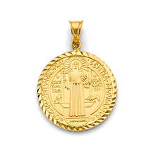 Load image into Gallery viewer, 14K Yellow Gold 21mm Hollow San Benito Pendant