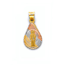 Load image into Gallery viewer, 14K Tri Color Gold Stamp St. Jude Thaddeus 23mm Pendant