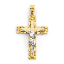 Load image into Gallery viewer, 14K Yellow Gold 30mm Crucifix Cross Pendant