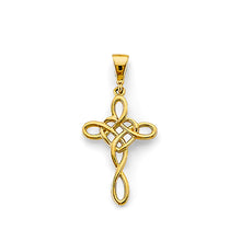 Load image into Gallery viewer, 14K Yellow Gold Celtic Cross Pendant