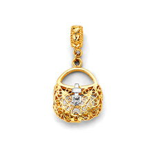 Load image into Gallery viewer, 14K Yellow Gold Purse Charm For Mix And Match Bracelet