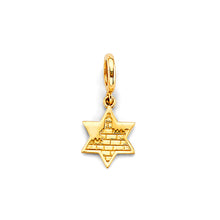 Load image into Gallery viewer, 14K Yellow Gold Star Of David Charm For Mix And Match Bracelet