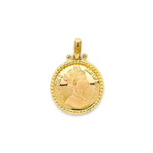 Load image into Gallery viewer, 14K Yellow Gold Queen Elizabeth Pendant