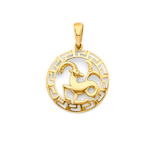 Load image into Gallery viewer, 14K Yellow Gold Capricorn Zodiac Pendant