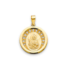 Load image into Gallery viewer, 14K Yellow Gold 18mm Religious Pendant