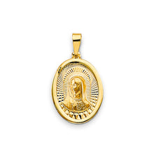 Load image into Gallery viewer, 14K Yellow Gold 13mm Round Religious Pendant