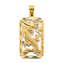 Load image into Gallery viewer, 14K Yellow Gold Dragon Pendant