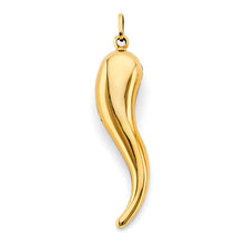 Load image into Gallery viewer, 14K Yellow Gold Big Horn Pendant