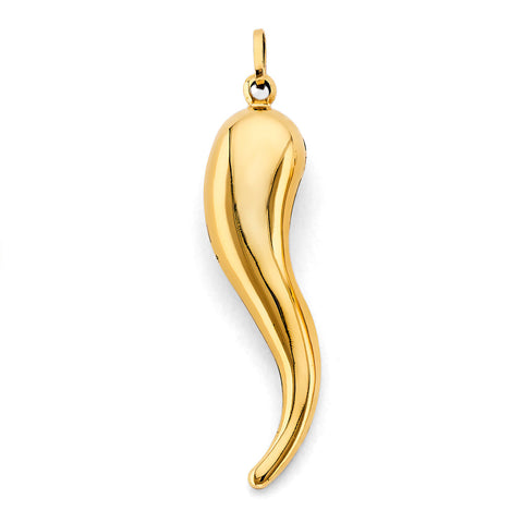 14K Yellow Gold Big Horn Pendant