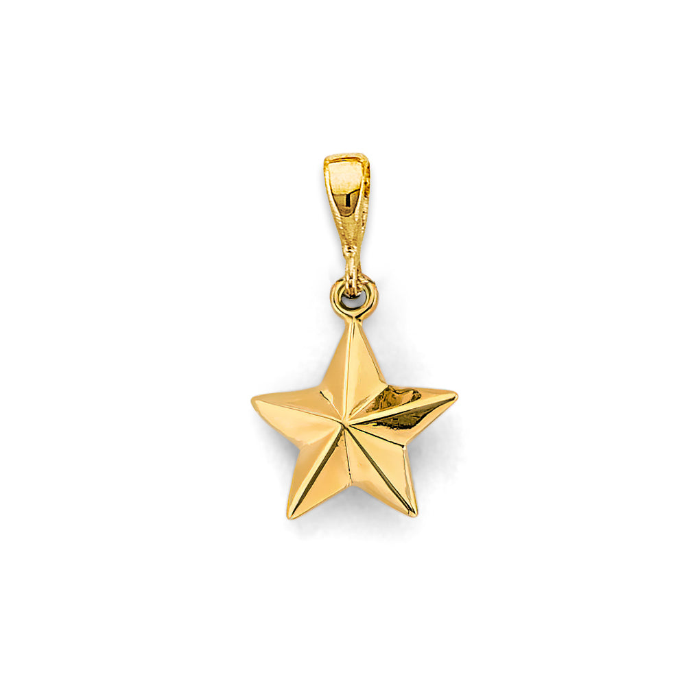 14K Yellow Gold Star Pendant