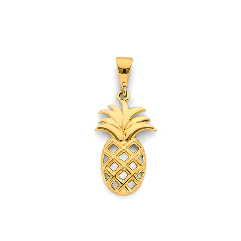 14K Yellow Gold Pineapple Pendant