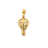 14K Yellow Gold Hot Air Balloon Pendant