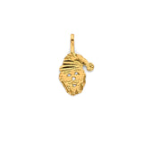 14K Yellow Gold Santa Claus Pendant