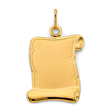 Load image into Gallery viewer, 14K Yellow Gold Engravable Plain Pendant