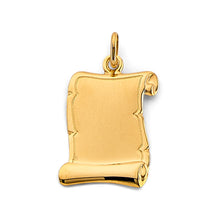 Load image into Gallery viewer, 14K Yellow Gold 15mm Engravable Plain Pendant