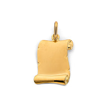 Load image into Gallery viewer, 14K Yellow Gold 13mm Engravable Plain Pendant