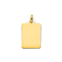 Load image into Gallery viewer, 14K Yellow Gold 12mm Engravable Plain Pendant