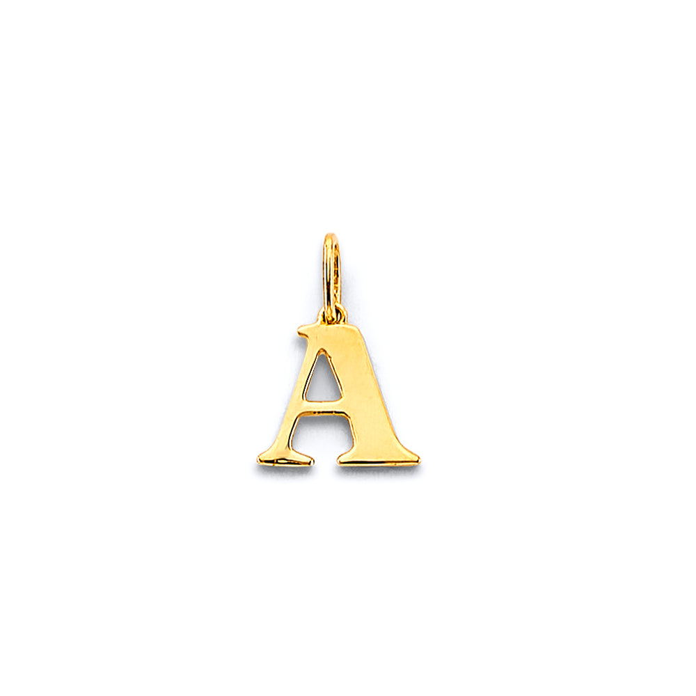 14K Yellow Gold Initial Pendant