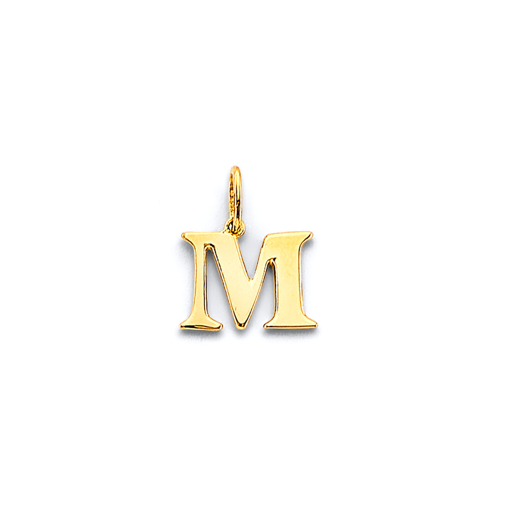 14K Yellow Gold Initial Pendant