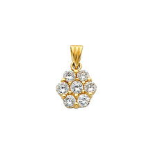 Load image into Gallery viewer, 14K Yellow Gold CZ Pendant