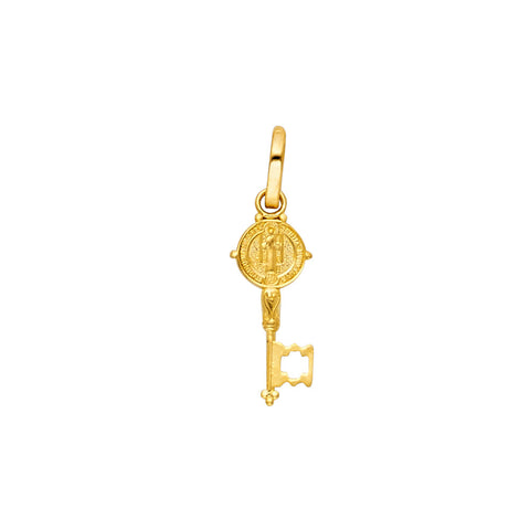 14K Yellow Gold San Benito Key Pendant