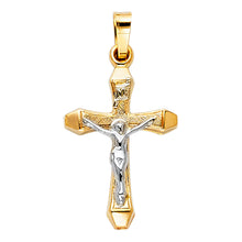 Load image into Gallery viewer, 14K Yellow Gold 15mm Crucufix Pendant