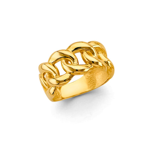 14K Yellow Gold Link Style Ring