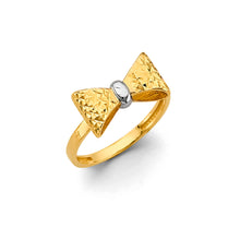 Load image into Gallery viewer, 14K Two Tone Gold Ribbon Ring