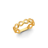 14K Yellow Gold Infinity Ring