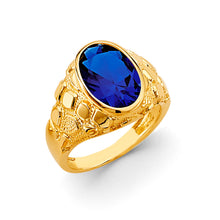 Load image into Gallery viewer, 14K Yellow Gold Men&#39;s CZ Ring