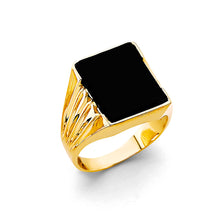 Load image into Gallery viewer, 14K Yellow Gold Onyx Men&#39;s Ring