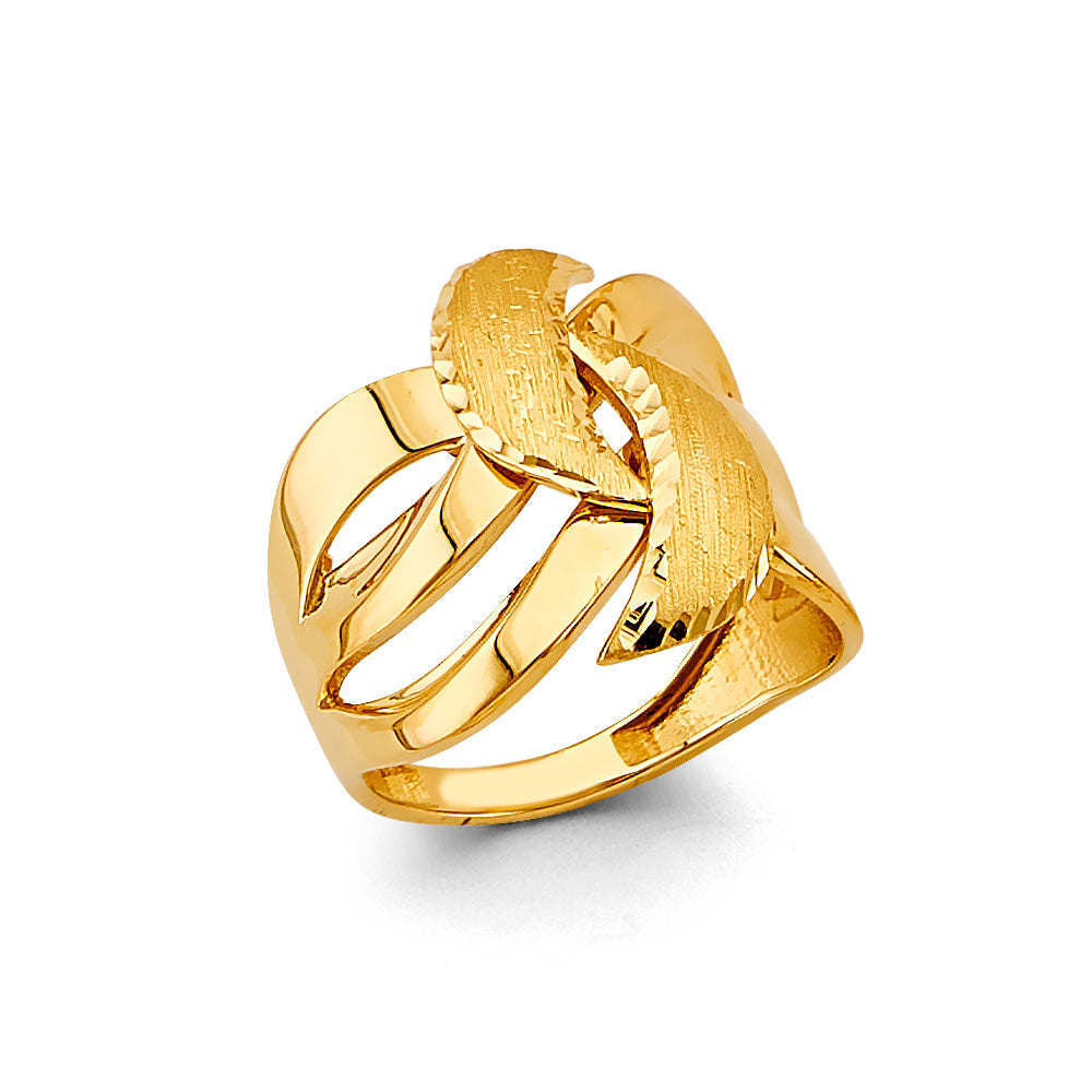 14K Yellow Gold Fancy Ladies Ring