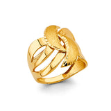 14K Yellow Gold Fancy Ladies Ring