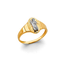 Load image into Gallery viewer, 14K Two Tone Gold Oval St. Jude Ring